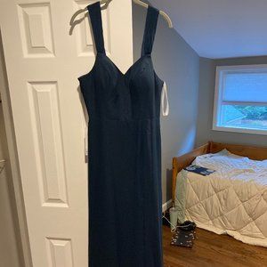 NWT Azazie Jane Bridesmaid Dress - Dark Navy Size 8